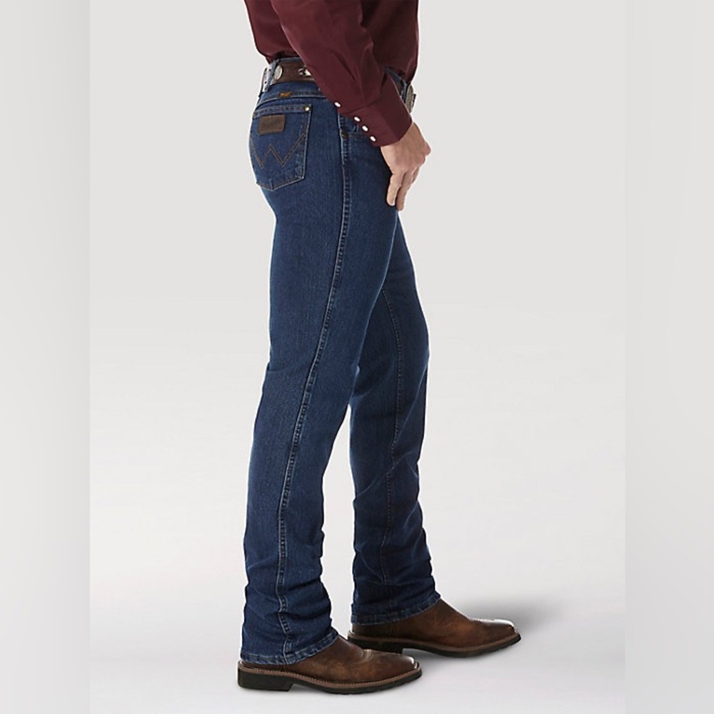 Wrangler Premium Performance Advanced Comfort Cowboy Cut Slim Fit Jeans 38x32 - Picture 8 of 11